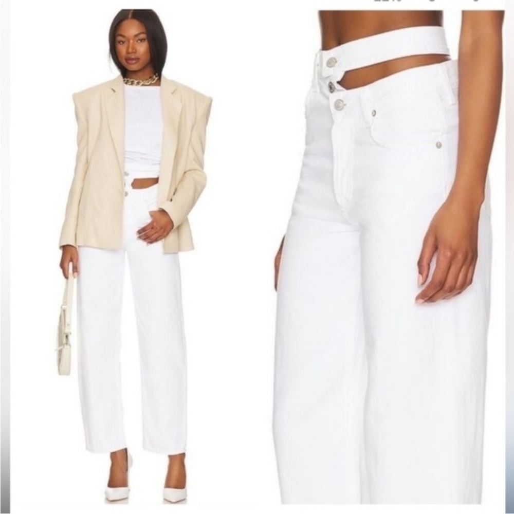 AGOLDE Broken Waistband Jean in Milkshake